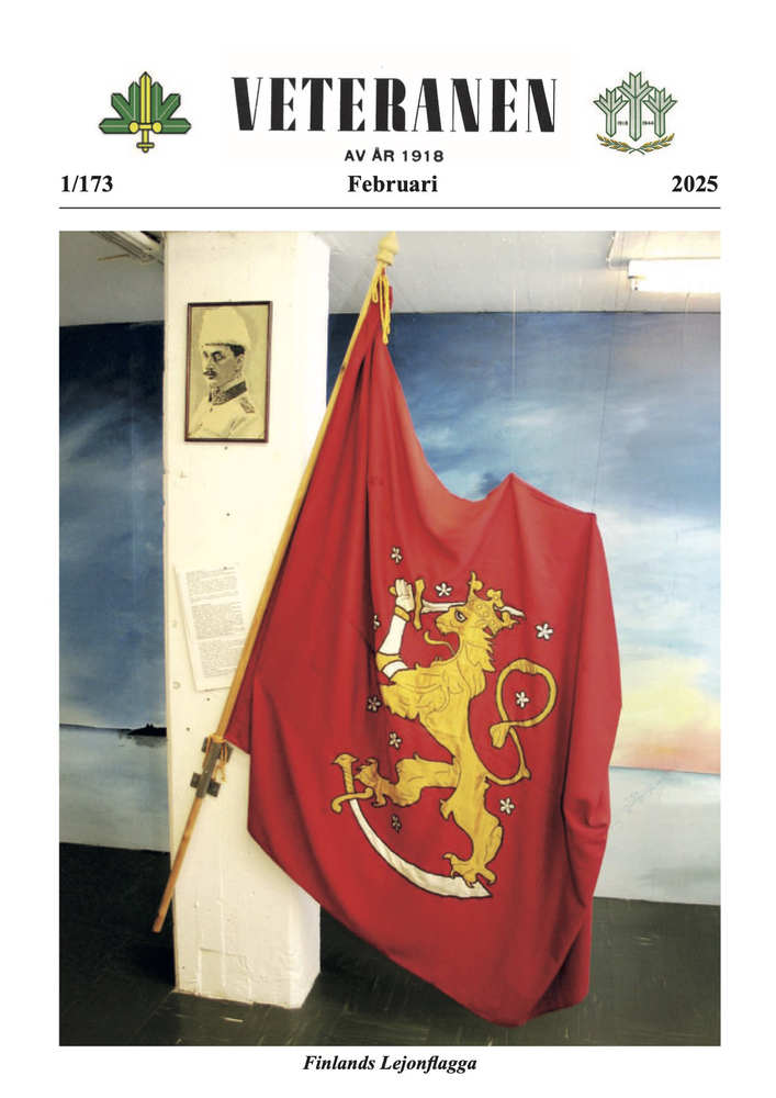 Veteranens pä'mbild har den gamla finsk lejonflaggan på pärmen.